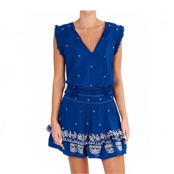 M.A.B.E. Dresses & Skirts - M.A.B.E. mina embroidered mini dress